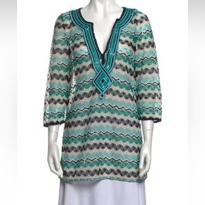Calypso St Barths
Printed V-Neck Tunic
Size: XS
